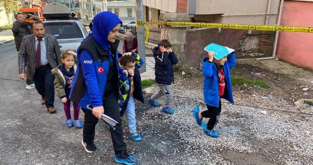 Müftülük binasında deprem tatbikatı