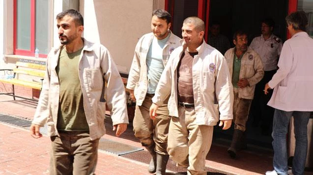 8 maden işçisi hastaneye kaldırıldı...